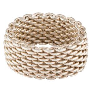 COPY - Tiffany & Co Somerset mesh silver ring